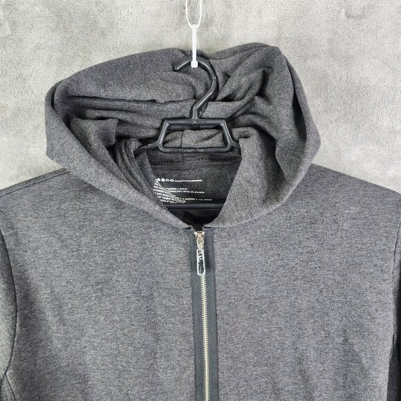 Mens Charcoal Gray ISDA & Co Hoodie Jacket Full Zip Long Sleeve Size XL - Picture 4 of 9